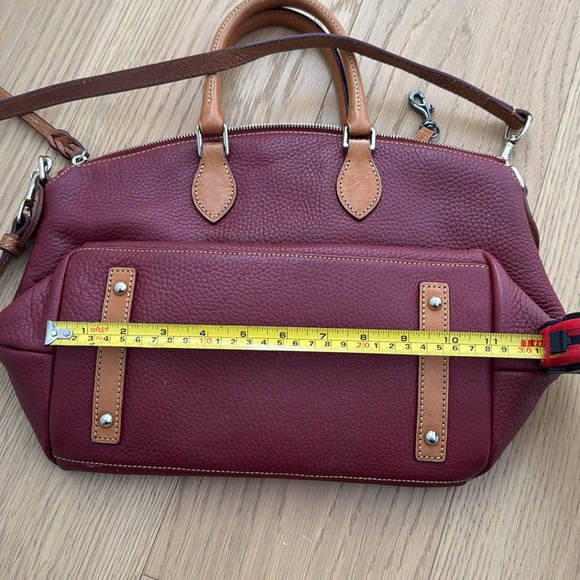 Dooney & Bourke Dillen Burgundy Leather Satchel - Picture 7 of 7